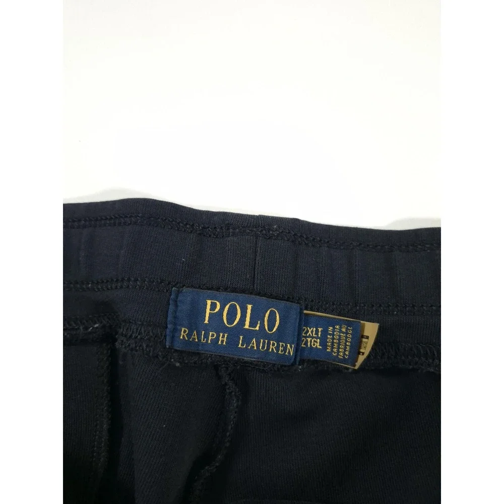 Polo Ralph Lauren Sweatpants Mens 2XLT Black Fleece Jogger Pants Big Tall Lounge